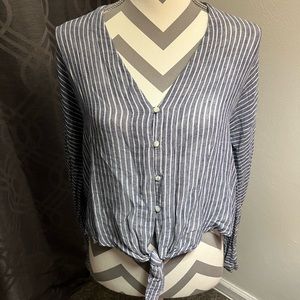 Rails (Anthropology) Long Sleeve‎ Terrenas Stripe Shirt